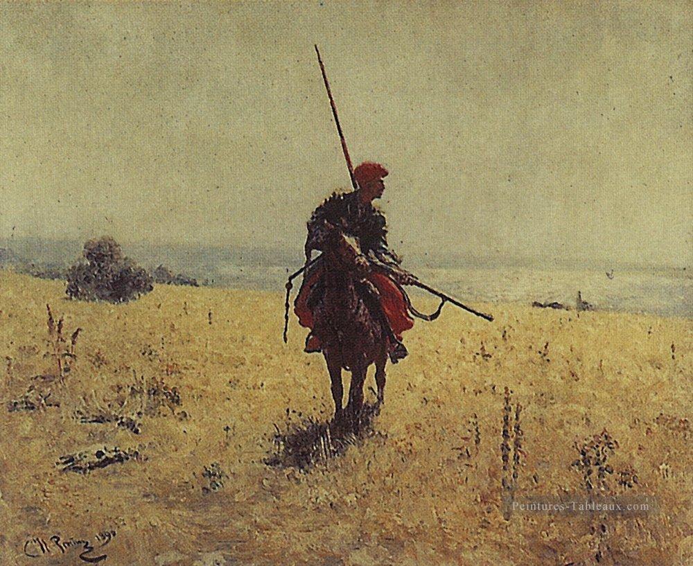cosaque dans la steppe Ilya Repin Peintures à l'huile